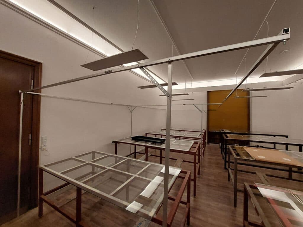our table room, ready to start